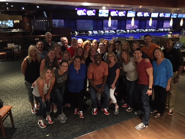 TI's Account Managers bowl with our supplier partner, Avis