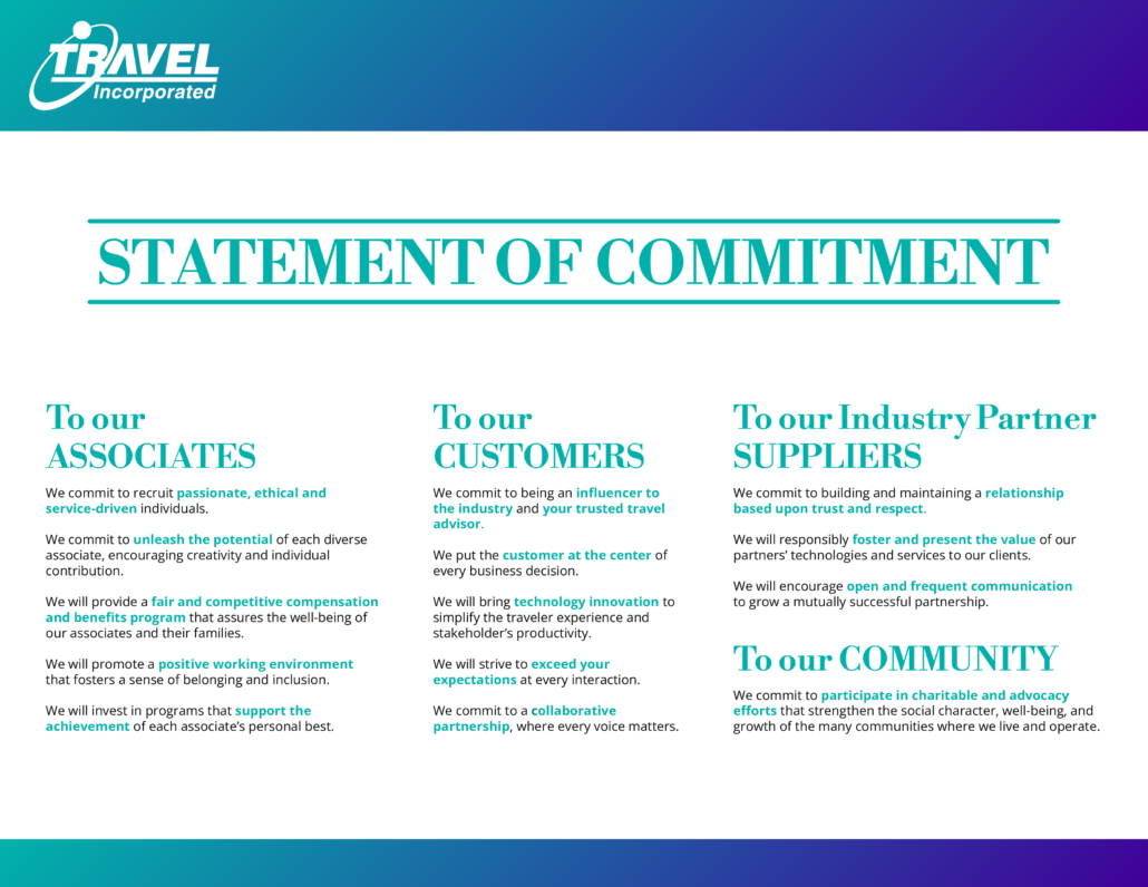 Statement of Commitment